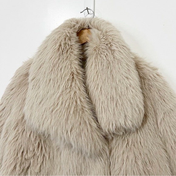 Zara Faux Fur Shaggy Jacket Size Medium - Picture 4 of 10